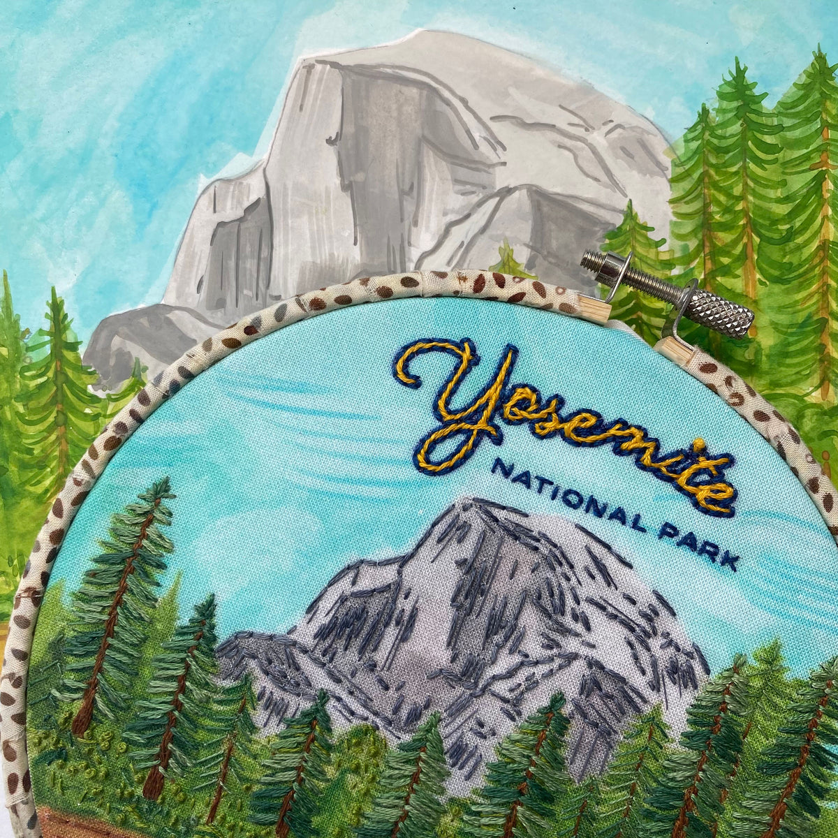 Yosemite National Park Embroidery Kit