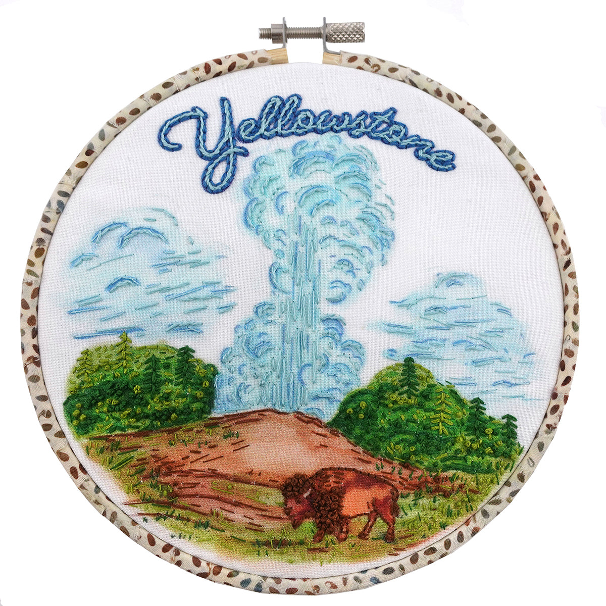 Yellowstone National Park Embroidery Kit 