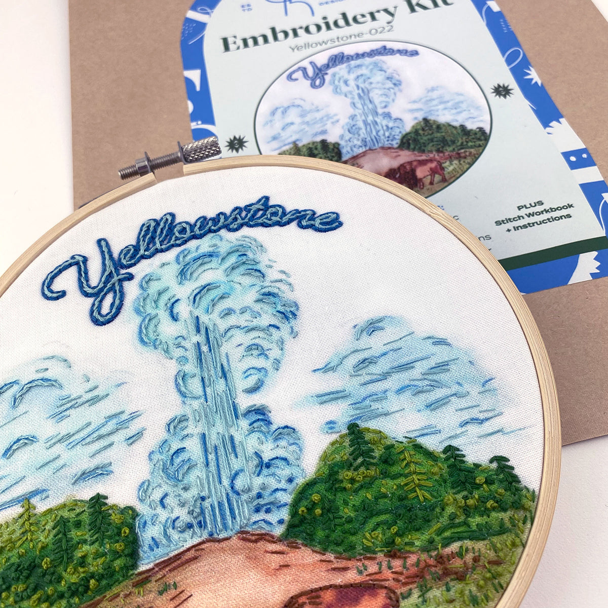 Yellowstone National Park Embroidery Kit 