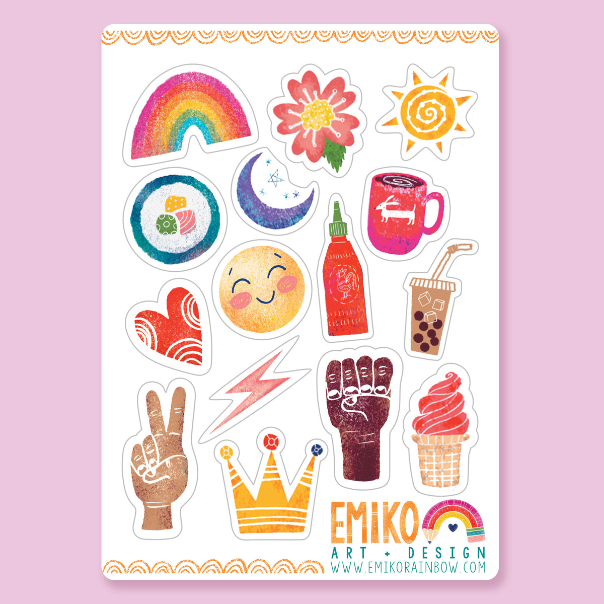 Cute Strawberry Sticker Sheet, Pink Stickers -  Israel